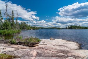 Another large camp site on Haven Lake.