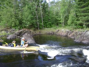 Shooting the rapids