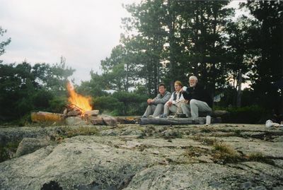 Crooked Lake Campsite, Alex, Niki and myself