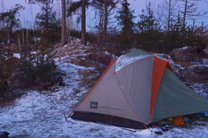 Tent Sunrise on Hudson