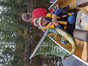 First walleye of her life!