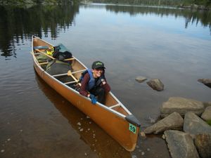 Tired after a long paddle