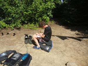 Writing in camp
