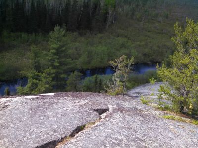 Moose river from above