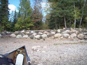 Pipestone Bay site 4 (#1607) landing