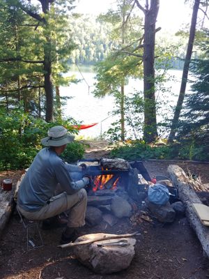 Cooking Onion Rings &amp; Trout