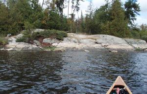 Saganaga site 66 (#404) approach