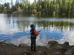 Fishing from Camp