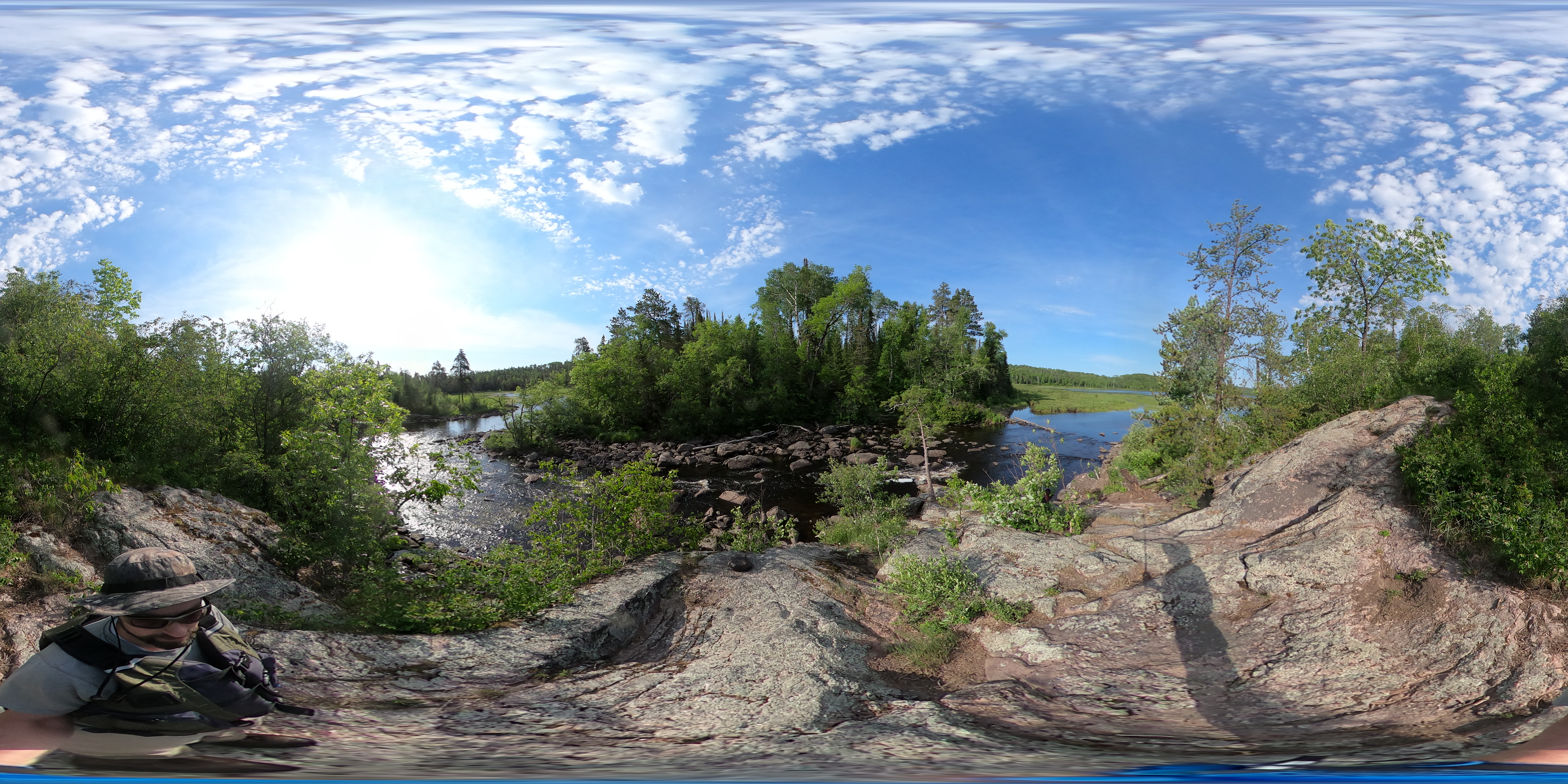 Rapids in front of site