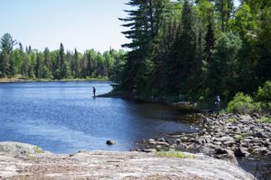 Fishing in the bay