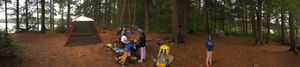 Islet Lake point site panorama