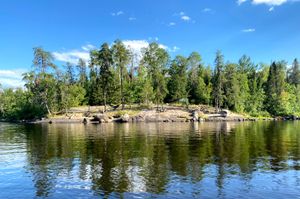 Campsite view from water