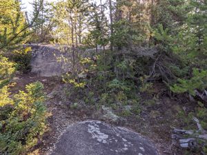 The way in to the Cap Lake Site is Steep