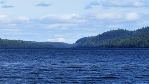 Looking east on Mountain Lake