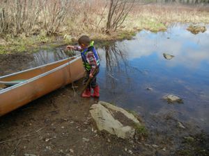 Wes at Wood Lake Portage