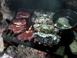 Ribeyes and Sweet Potatoes