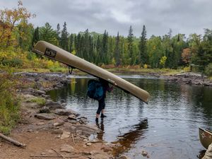 Portaging into Lower Pauness