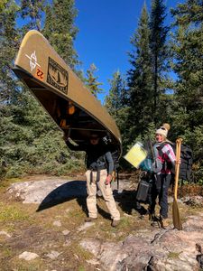 Preparing to Portage into Loon