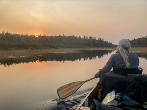 Paddling at Sunrise