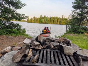 Fire pit view of the lake