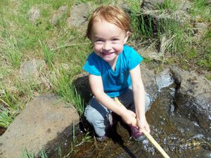 Playing in waters of Brule