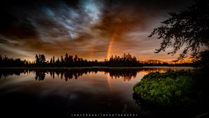 Sunrise Double Rainbow