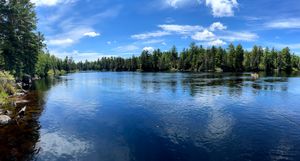 View facing south from camp shoreline