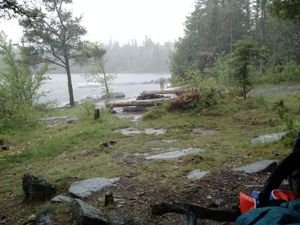 1718 West in Rain from Table