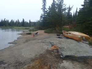 Ima Lake Bay campsite