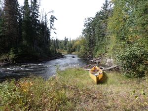 Portage on Bloodvein River