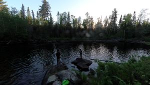 Fast Water on Lake Two