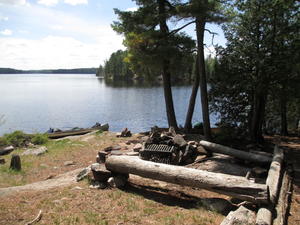 Crooked Lake campsite 1876