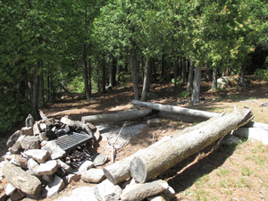 Crooked Lake campsite 1876