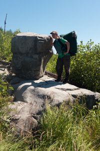 Boulder by Dam