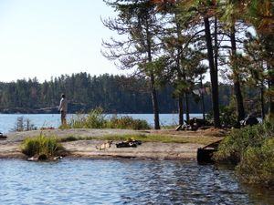 Fishing from camp #182