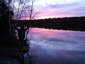 Meander Sunset with goofball