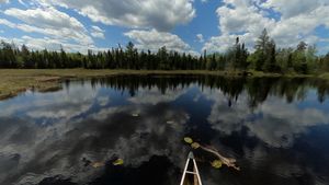 Nearing the portage to Chase