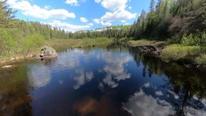 Portage on the Frost River