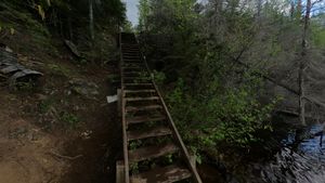 Flying to Gotter Stairs
