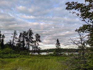 Back side of the island thru trails