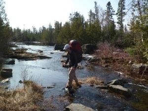 Crossing Isabella River
