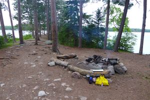 Horse lake site looking down point