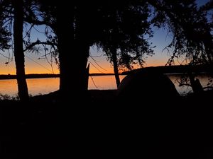 Sunset view from my tent