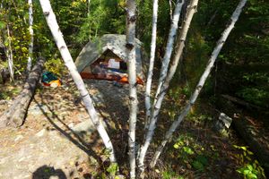 Tent site on kekakabic