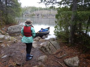 Poplar Lake landing for Meeds portage