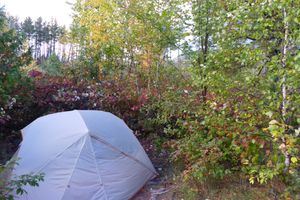Tent pad on island site, kekakabic