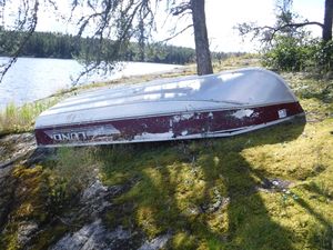 Boat cache for fly-in fishing