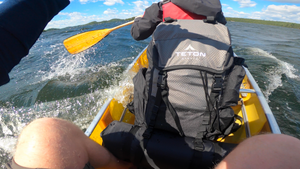 Don't try to cross Brule Lake in a 32mph wind.