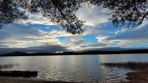 Early morning at the Little Tupper Lake put-in