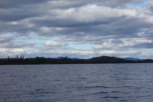 Clouds over the lake